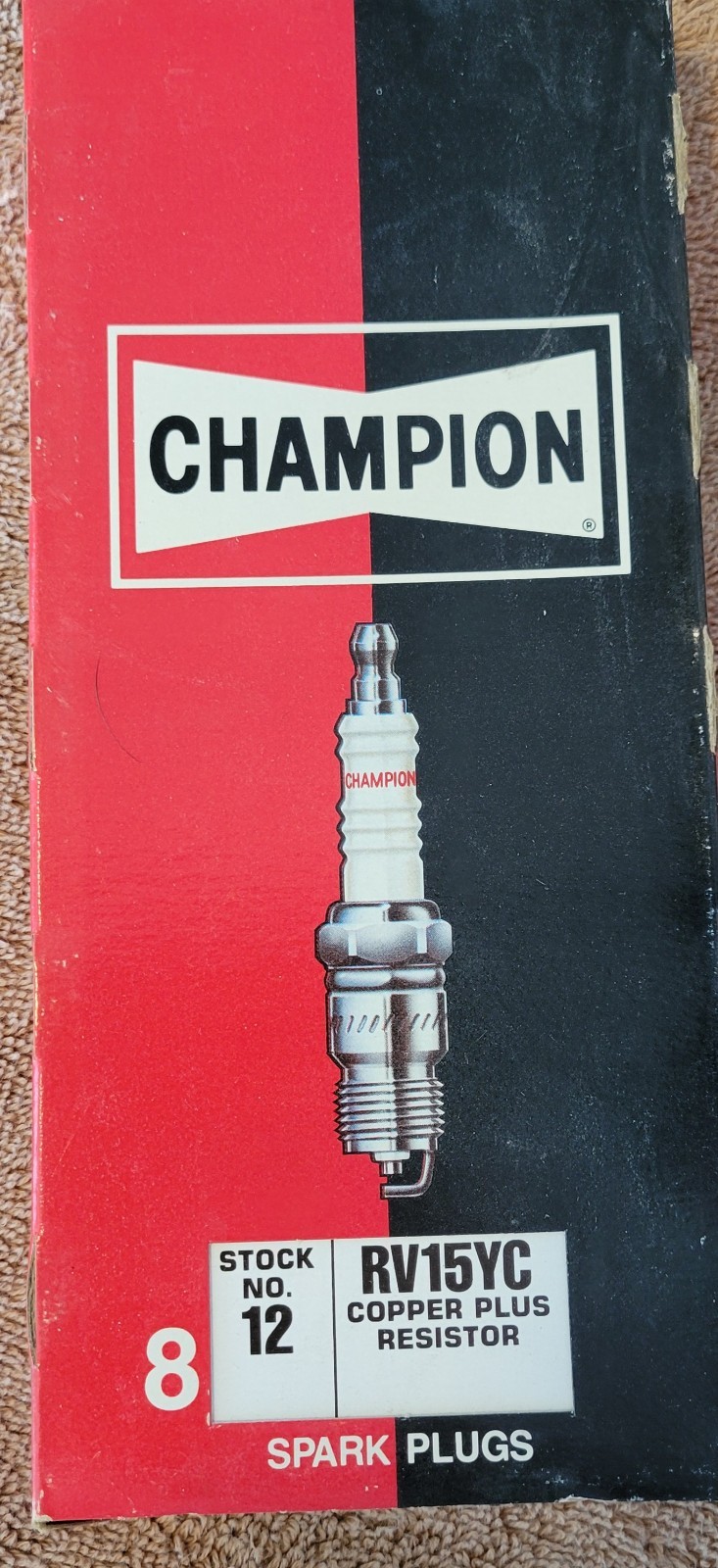8 New Champion RV15YC Copper Plus Spark Plugs Stock Number 12 Small Engine NOS 