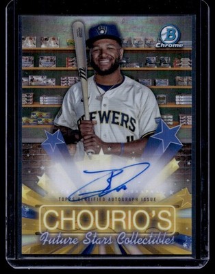 2025 Bowman Chrome Hobby Stars Auto Jackson Chourio Auto 037/99 Milwaukee