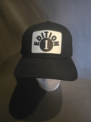 Pokemon 1st Edition Logo Black Snapback Hat With Slight Cut In Logo Unisex