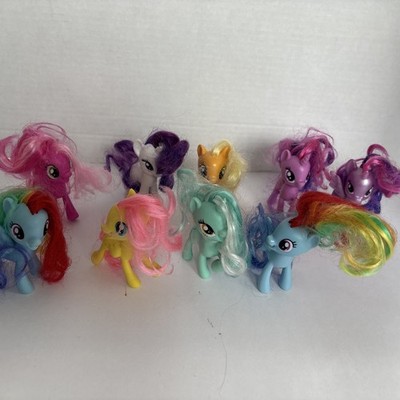 LOT of 9 My Little Pony MLP  3'' Rainbow Dash Lyra Twilight Sparkle Fluttershy