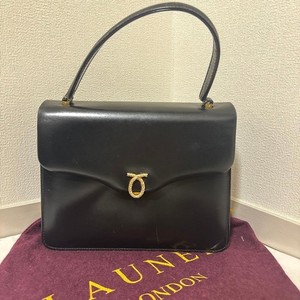 LAUNER LONDON 黒レザーチェーンバッグ Launer Handbag | eBay