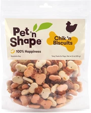 Pet 'n Shape Chik 'n Biscuits – All Natural Chicken Wrapped Dog Treats 16oz