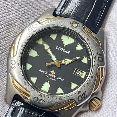 Citizen Air Divers 200m Titanium Diver Watch 5512-F52088 wrist