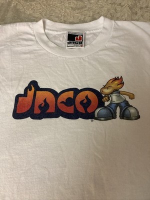 VTG 90s JNCO Jeans Flamehead Graphic T Shirt Made In USA XL Men's