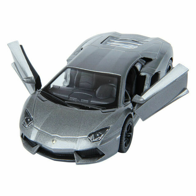 5" Kinsmart Aventador Lp7004 Stripes Diecast Toy Car 1 38 Grey for sale online eBay