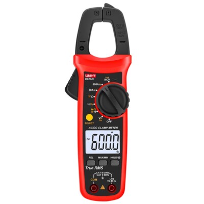 UNI-T UT204+ Digital Clamp Meter NCV AC DC 600A Voltage Amperimetro Tester 