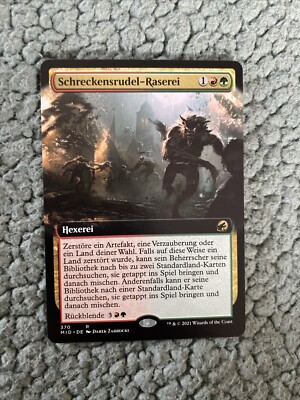 Schreckensrudel-Raserei Magic The Gathering Full Art 370 MID