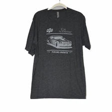 Next Level Mens Gray T-Shirt Graphics FPT COX Automotive Crew Short Sleeve Large