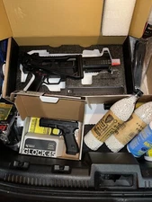 Airsoft Lot Umarex HK UMP,Glock 45,Magazines,BB, Gas,Loaders GBB Gun Elite Force