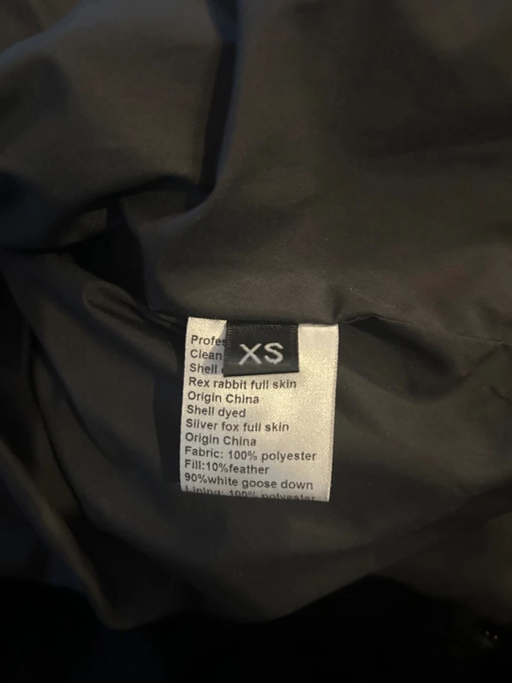 Blue Duck Black Mixed Media Fur and Down Feather Coat - Image 3 of 4