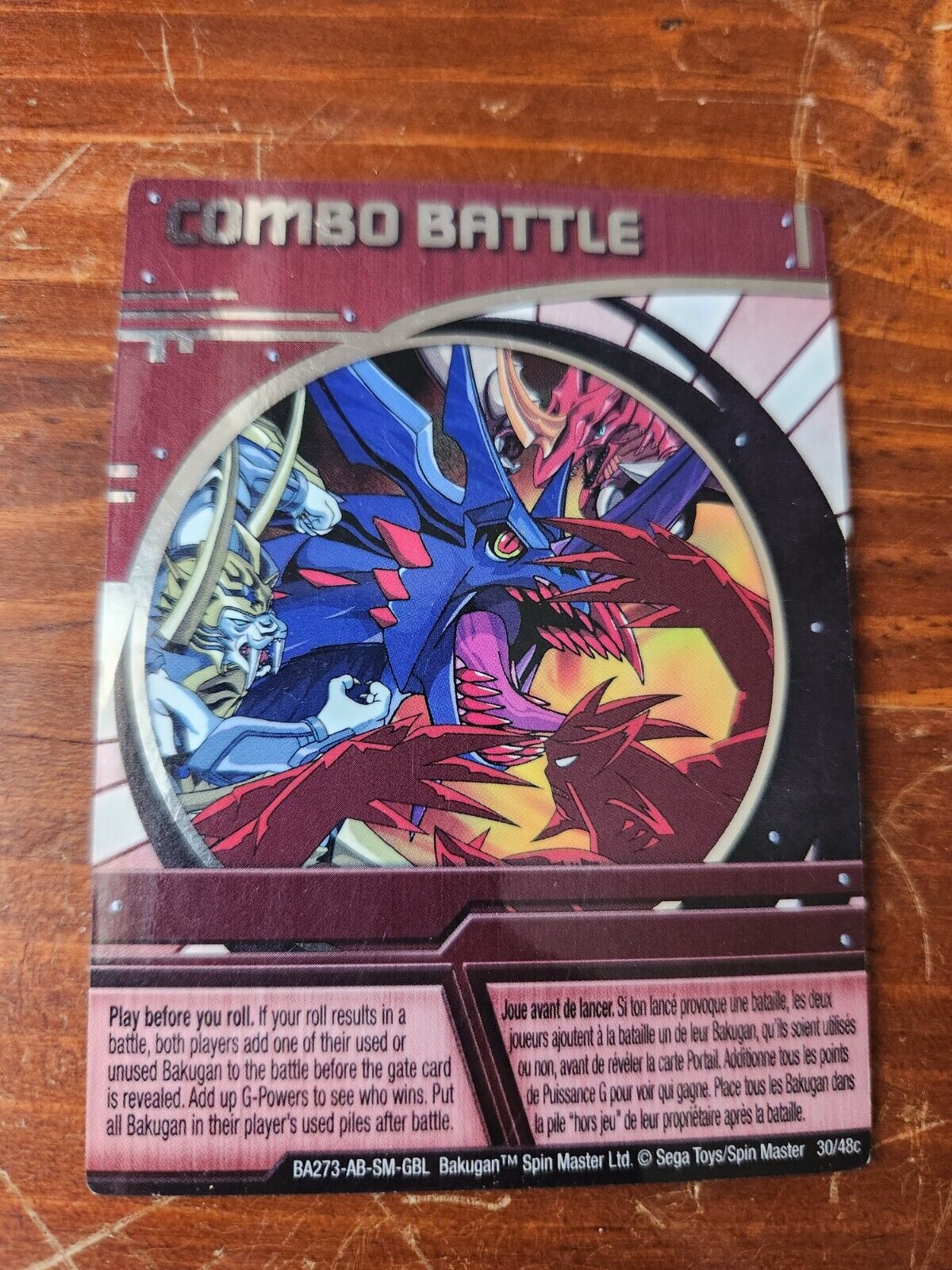 Bakugan Series 4 - 30/48C Red Ability Card - Combo Battle (Chrome)