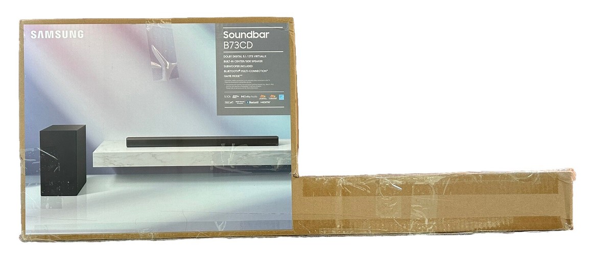 Samsung HW-B73CD/ZA 5.1 Ch Soundbar DTS Virtual:X w/Wireless