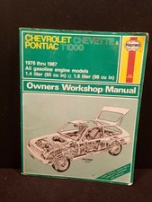 Haynes Repair Manual 449 Chevrolet Chevette - Pontiac T1000 1976-1987 .