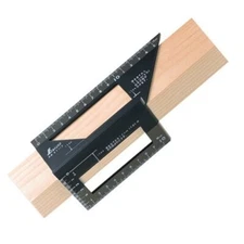 SHINWA Japan Square Layout Miter 45 + 90 Degrees Metric Polycarbonate 62112