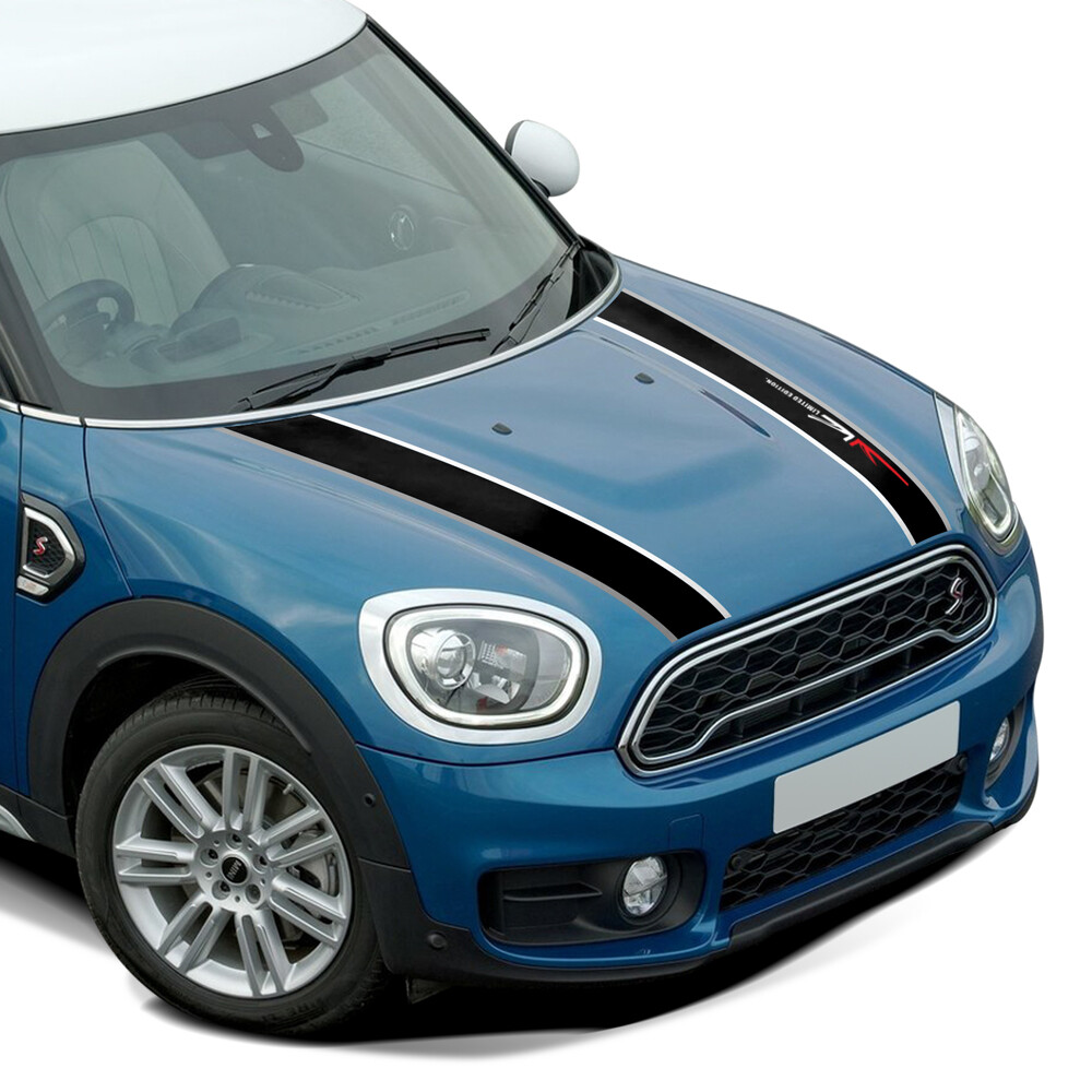 Car Engine Hood Bonnet Sticker Stripes Decals Decor For Mini Cooper S Jcw R55 R56 R60 R61 F54 F55 F56 F60 Countryman Accessoires