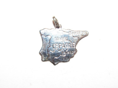 Pendentif Cœur En Argent Massif 925 - Médaille Bijou, Occasion Très Bon état