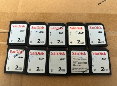 10PCS  Genuine SanDisk 2GB SD Memory card（White version）
