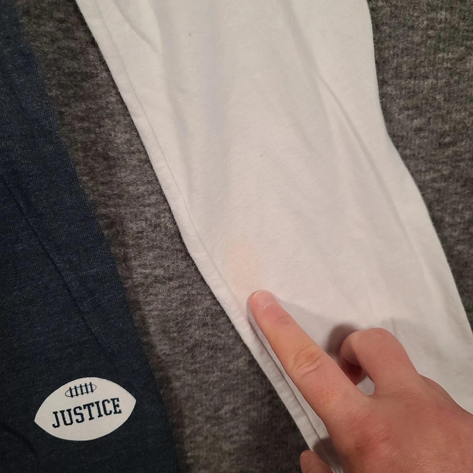 Justice Dallas Cowboys Girls Long Sleeve Shirt Large 16/18 I Love Cowboys - Image 3 of 4