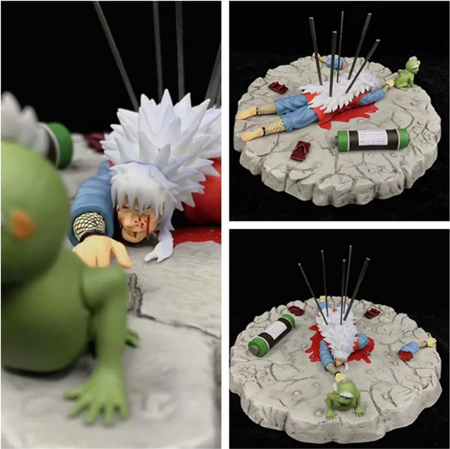 Anime Naruto Shippuden Jiraiya Death Scene PVC Action ...