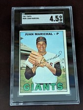1967 Topps Baseball 500 Juan Marichal HOF SGC 4.5 VG-EX+