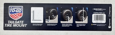 Flagpole To Go Tire Mount For Small Diameter Portable Flagpole Kit Set Base