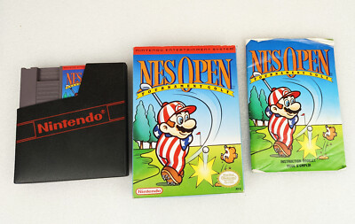 Nintendo NES Open Tournament Golf Video Game CIB Working MARIO Golf Orginal Box