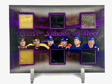 2019 Leaf ITG Used Blades of Steel PURPLE /9 LEMIEUX HULL BURE BOURQUE GILMOUR +