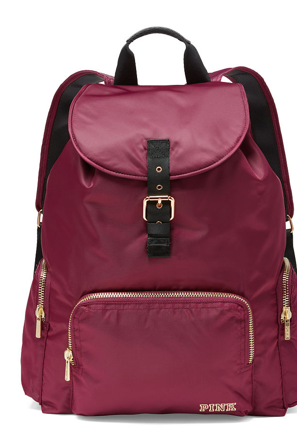 PINK Victoria\'s Secret Burgundy Backpack Buckle Accent Adjustable Strap nwt s-l1200.jpg main image 4