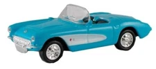 1953 Chevy Corvette, blue/white - 1:87 (Model Power item: 19258)