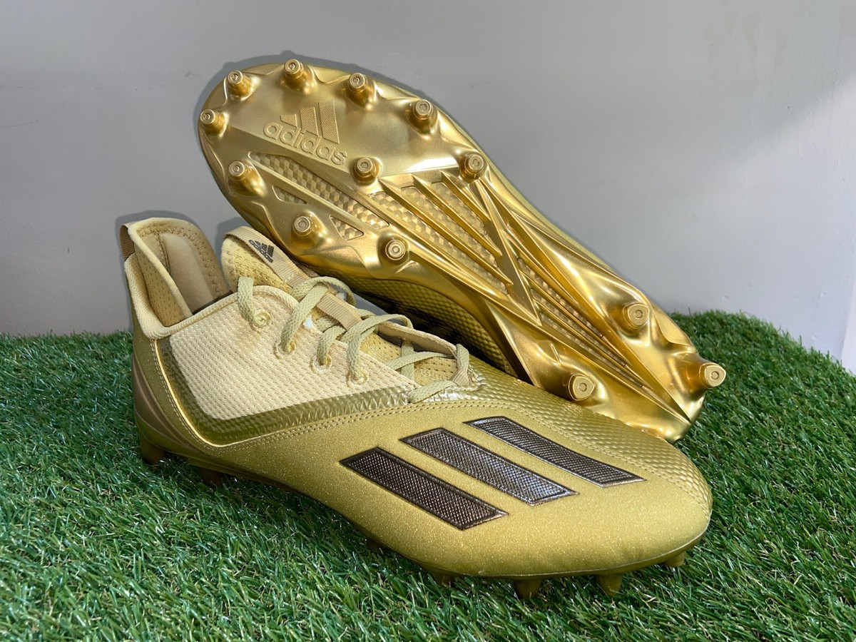 Adidas Adizero Scorch Football Cleats Shoes Gold Black Men’s Size 13 GZ0412 NEW Adidas Adizero Scorch Gold/Black Football Cleats Men main image 4