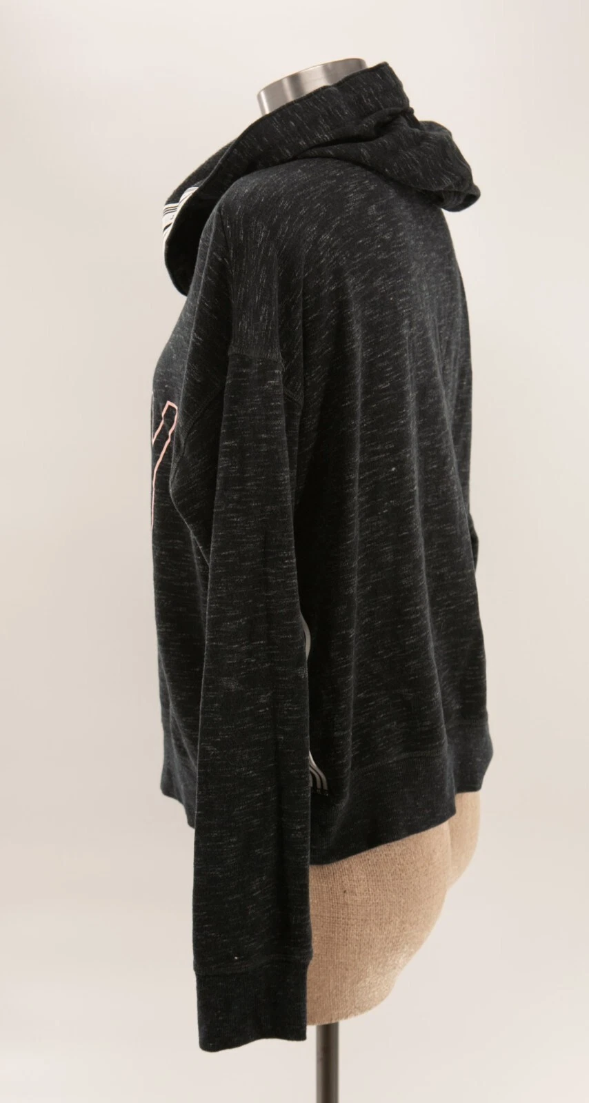 UNDERCOVER Felpa con cappuccio Victoria Secret L donna VS maglione nero usata