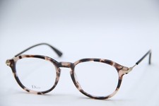 NEW CHRISTIAN DIOR DIORESSENCE17 HT8 HAVANA BLACK AUTHENTIC EYEGLASSES 49-19