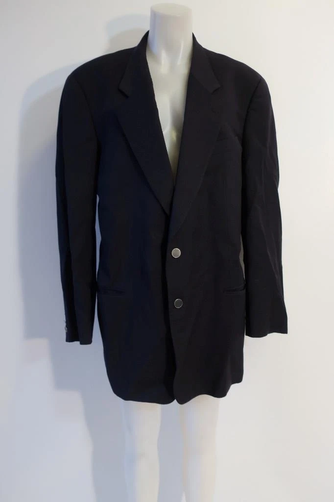Mens Mani Navy Blue 100% Pure Virgin Wool Jacket Blazer 44 US/34