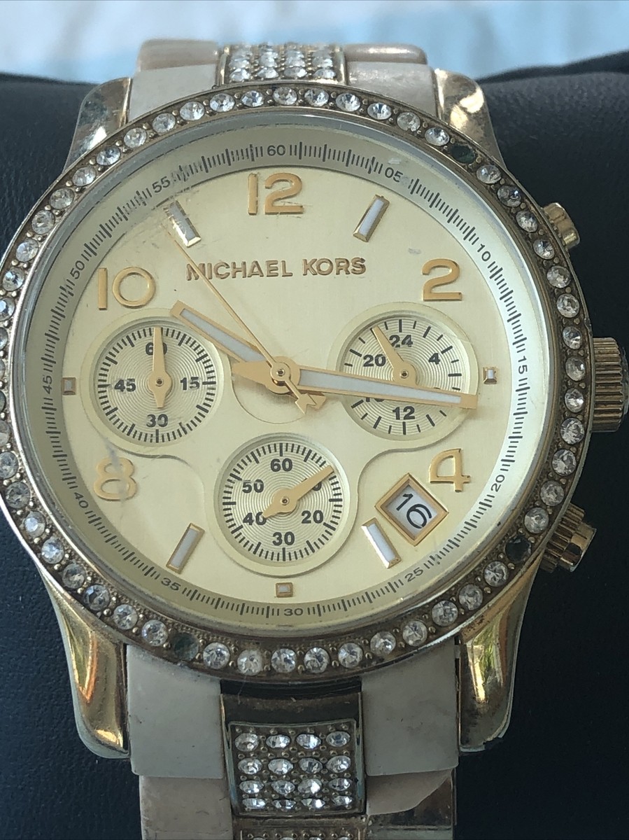 Michael Kors watch MK5210 Gold Tone Crystal Bezel Womens | eBay Michael Kors watch MK5210 Gold Tone Crystal Bezel Womens | eBay