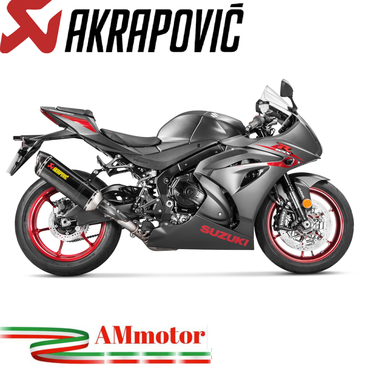 Akrapovic Suzuki Gsx-R 1000 2023 Exhaust Motorcycle Slip-On Carbon