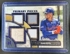 2025 Topps Museum Juan Soto Primary Pieces Quad Jersey Bat Amethyst #/20