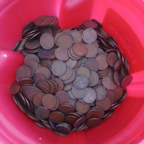 Lincoln Wheat Pennies Huge Bulk Lot 12+lbs Of Unsearched Pennies