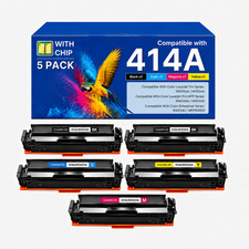 414A Toner Cartridges 5 Pack with chips For 414A 414X MFP-M479 M454dw M479fdw