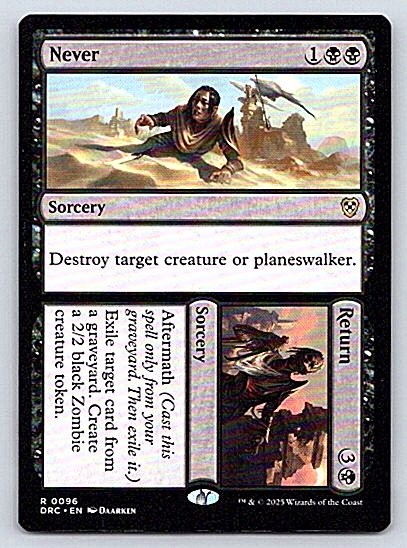 Prerelease Cards #212 Never // Return