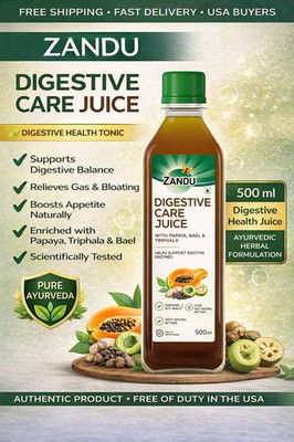 Zandu Digestive Care Juice Ayurvedic Herbal Gut Wellness Tonic 500ml Exp 2028