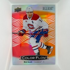 2024-25 Upper Deck Allure #CFL-40 Nick Suzuki Color Flow Red-Orange