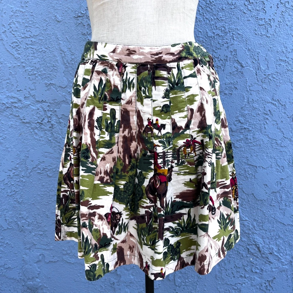 Falda vaquera de colección Esprit línea A plisada hasta la rodilla pequeña 9/10 Cati suroeste Foto 3 de 4