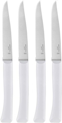 Opinel Set of 4 Bon Appetit+ Dishwasher Safe Serrated Steak Knives - Cloud