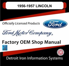 1956-1957 Lincoln Capri Mark Ii Premier Shop Manuals Parts Books Cd