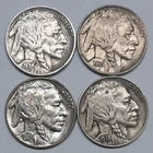 FOUR Higher Grade Buffalo Nickels--1934-P, 1935-P, 1936-P, & 1938-D!