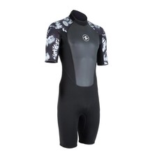 New Aqua Lung Women's HydroFlex 3mm Shorty Black White Camo - With Tags - Medium