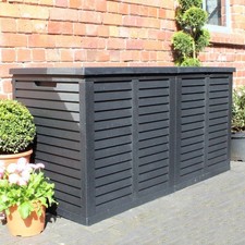 XXL Double Lid Garden Storage Box - 750L