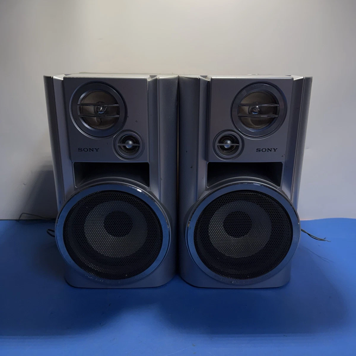 Sony SS-CHP7 Bookshelf Speakers Pair 6Ω Tested Working Good Sound