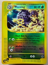 Weezing 70/165 Expedition e-Reader Reverse Holo Rare Pokemon Near Mint
