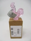 Fenton Glass Rooster Figurine Art Glass Pink Collectible Sticker farmhouse 2.75"